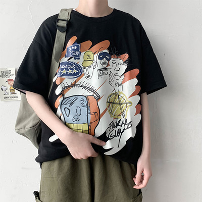 Tricou barbat model nou - model larg cu aplicatie