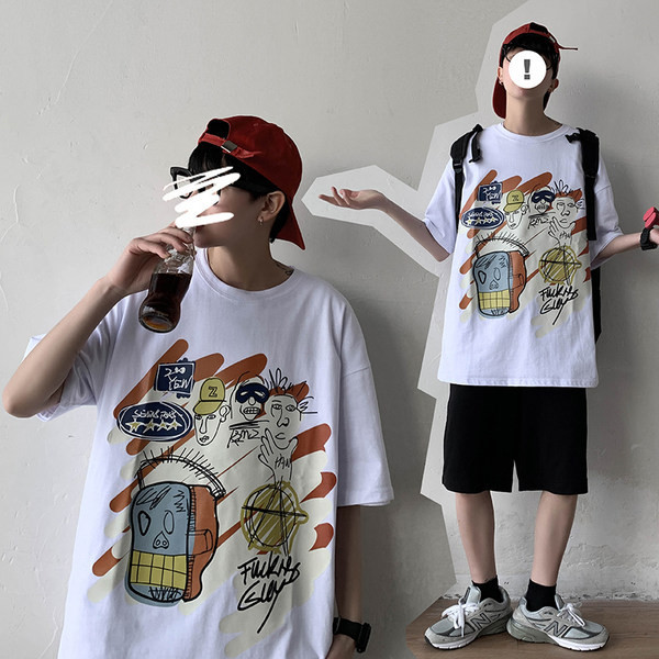 Tricou barbat model nou - model larg cu aplicatie