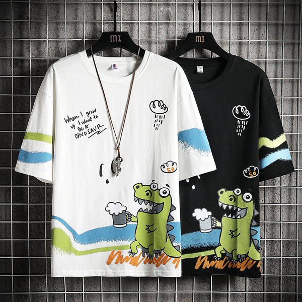 Tricou bărbați colorat cu aplicații și inscripții