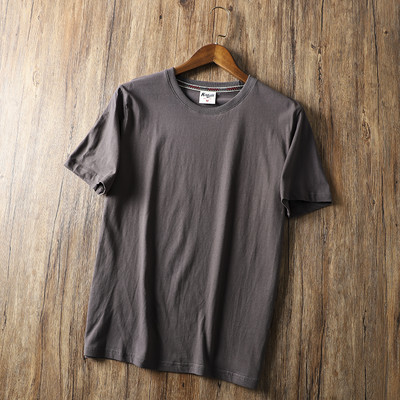 Tricou de vară pentru bărbați, într-o singură culoare, cu mâneci scurte