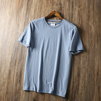 Tricou de vară pentru bărbați, într-o singură culoare, cu mâneci scurte