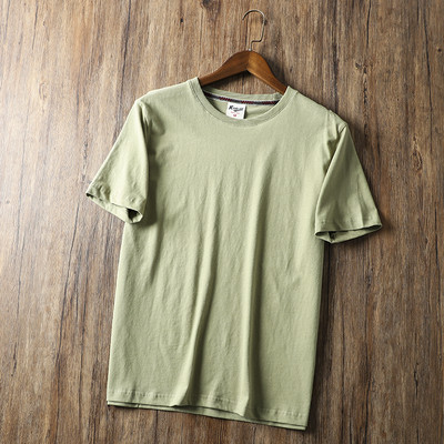 Tricou de vară pentru bărbați, într-o singură culoare, cu mâneci scurte