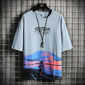 Tricou barbatesc model nou cu aplicatie