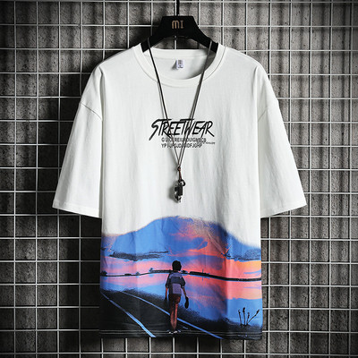 Tricou barbatesc model nou cu aplicatie