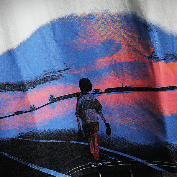 Tricou barbatesc model nou cu aplicatie