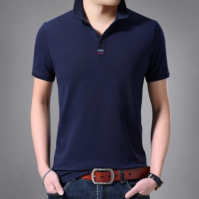 Bluză bărbătească model uni cu mâneci scurte