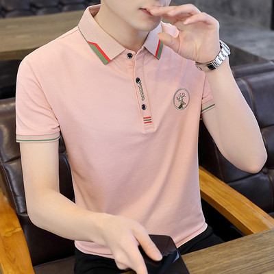 Novi model muške majice kratkih rukava sa kragnom i gumbima u više boja