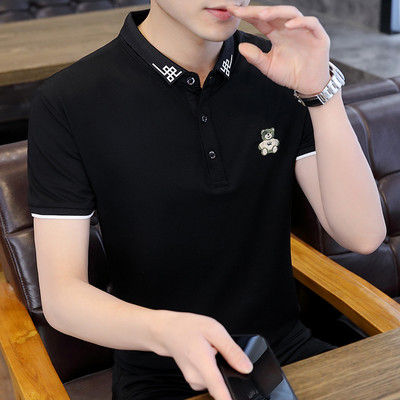 Novi model muške majice kratkih rukava sa kragnom i gumbima u više boja