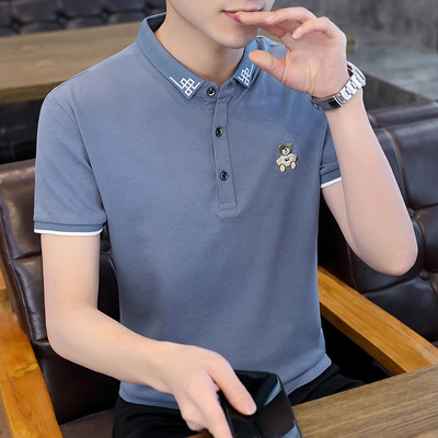 Novi model muške majice kratkih rukava sa kragnom i gumbima u više boja