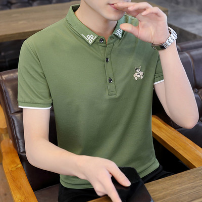 Novi model muške majice kratkih rukava sa kragnom i gumbima u više boja