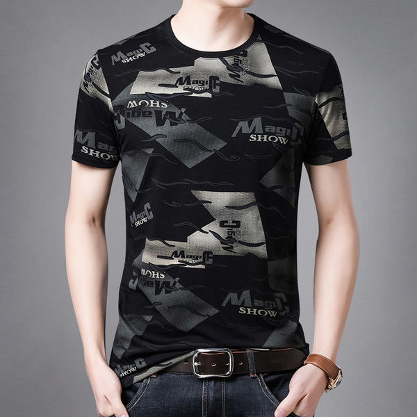 Muška pripijena majica kratkih rukava u preljevnim bojama