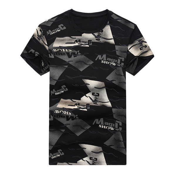 Muška pripijena majica kratkih rukava u preljevnim bojama