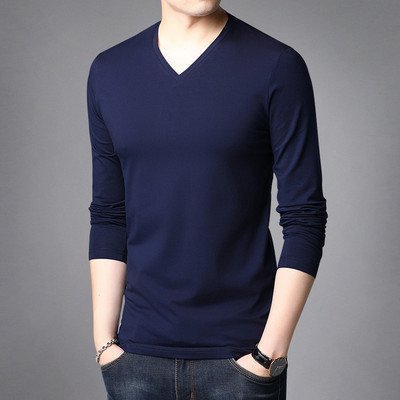 Bluză în formă de primăvară cu decolteu spitz