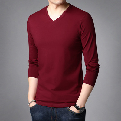 Bluză în formă de primăvară cu decolteu spitz