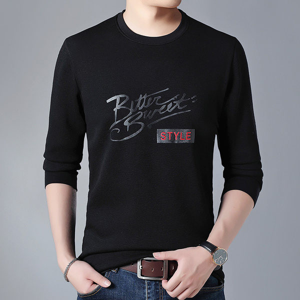 Bluză de primăvară-toamnă cu mâneci lungi și inscripție