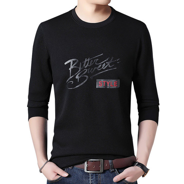 Bluză de primăvară-toamnă cu mâneci lungi și inscripție