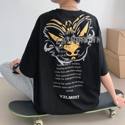 Tricou pentru bărbați cu inscripții în două culori