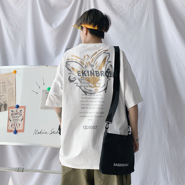 Tricou pentru bărbați cu inscripții în două culori