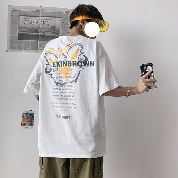 Tricou pentru bărbați cu inscripții în două culori