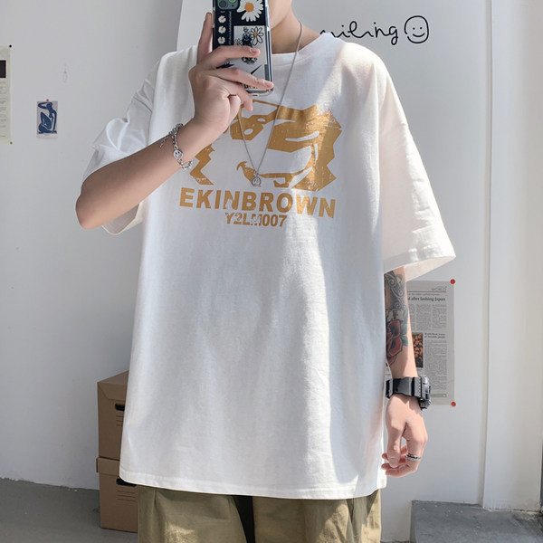 Tricou pentru bărbați cu inscripții în două culori