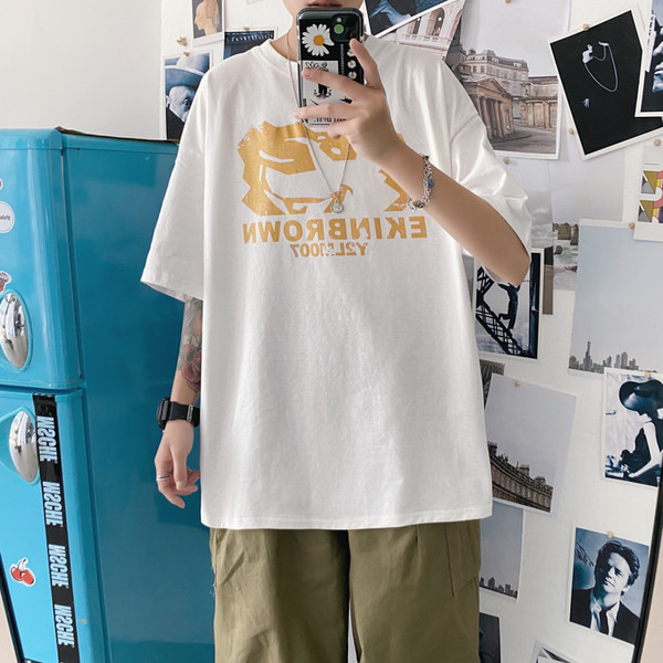 Tricou pentru bărbați cu inscripții în două culori