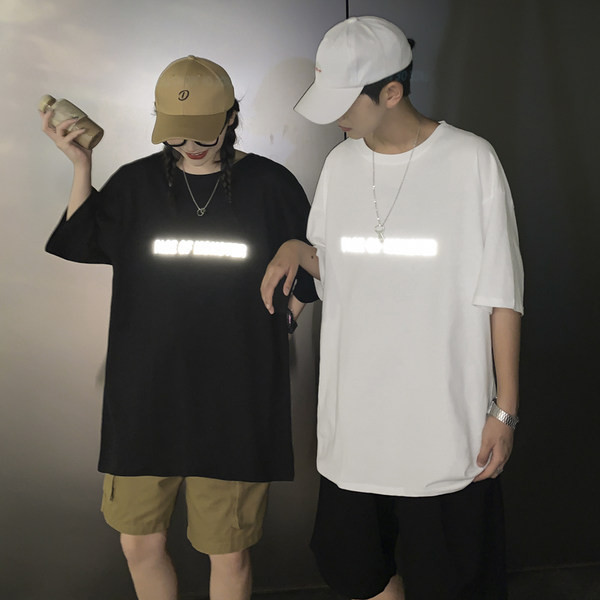 Ležerna muška majica s aplikacijom i okruglim izrezom u dvije boje