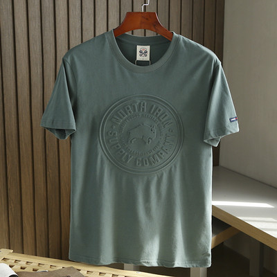 Tricou de vară pentru bărbați modern, cu decolteu rotund