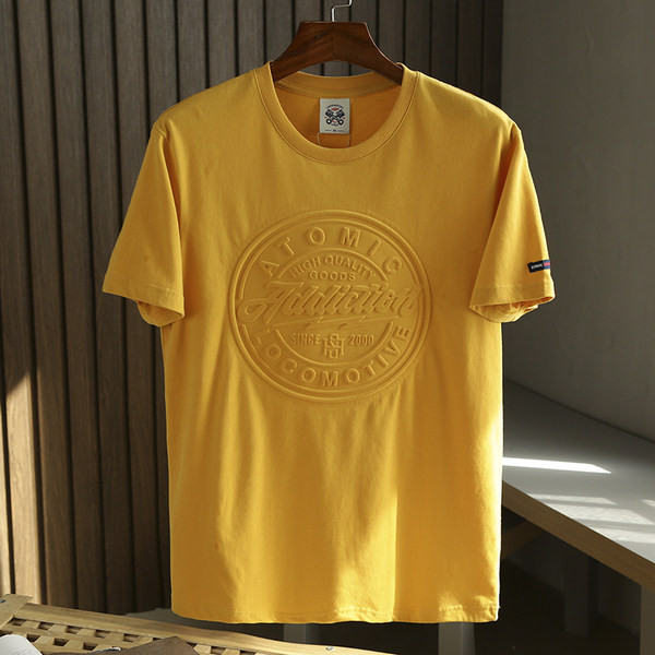 Tricou de vară pentru bărbați modern, cu decolteu rotund