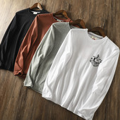 Muška bluza s aplikacijom i dugim rukavima