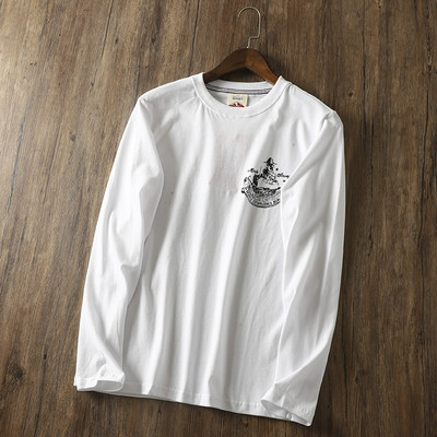 Muška bluza s aplikacijom i dugim rukavima