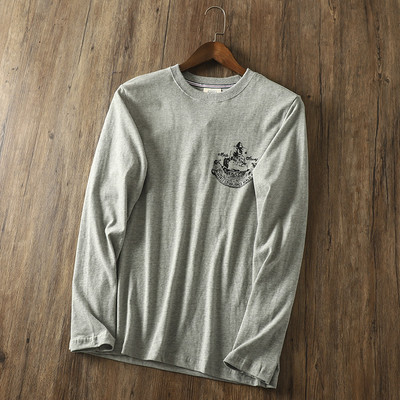 Muška bluza s aplikacijom i dugim rukavima