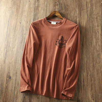 Muška bluza s aplikacijom i dugim rukavima