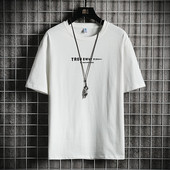 Ležerna muška majica s ovalnim izrezom i kratkim rukavima