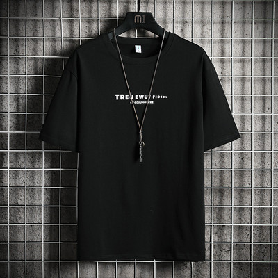 Ležerna muška majica s ovalnim izrezom i kratkim rukavima