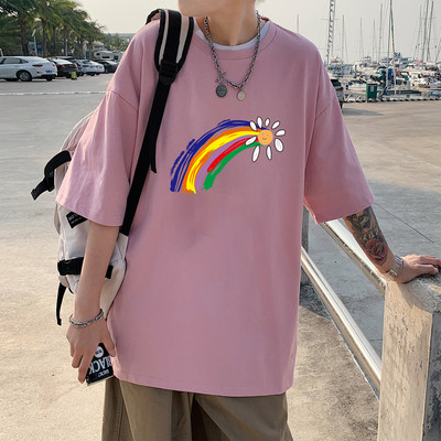 Ανδρικό casual μπλουζάκι με τύπωμα σε τύπωμα