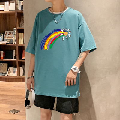 Ανδρικό casual μπλουζάκι με τύπωμα σε τύπωμα