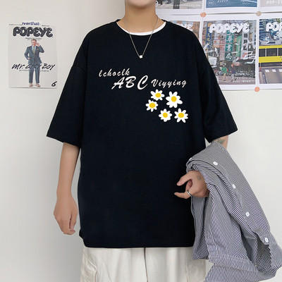 Ανδρικό casual μπλουζάκι με τύπωμα σε τύπωμα