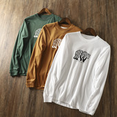 Bluză bărbătească cu mâneci lungi și aplicație