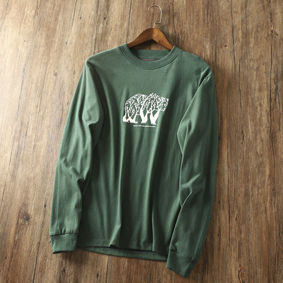 Bluză bărbătească cu mâneci lungi și aplicație