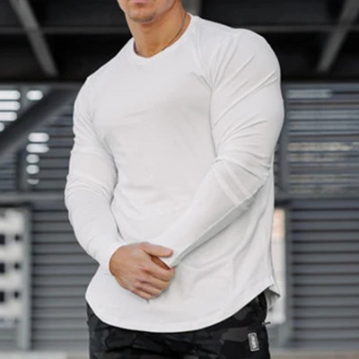 Bluză bărbătească model simplu cu mâneci lungi