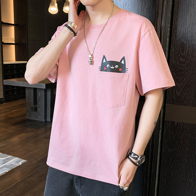 Tricou barbatesc modern cu decolteu oval - mai multe modele