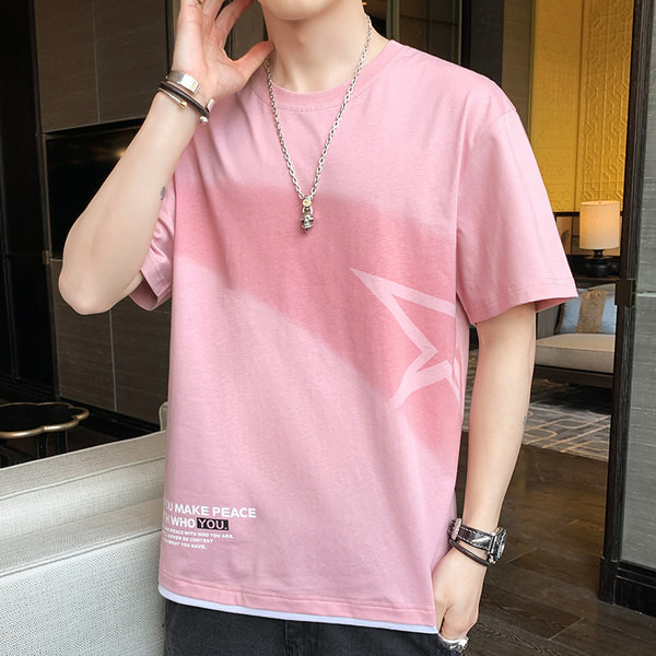 Tricou barbatesc modern cu decolteu oval - mai multe modele