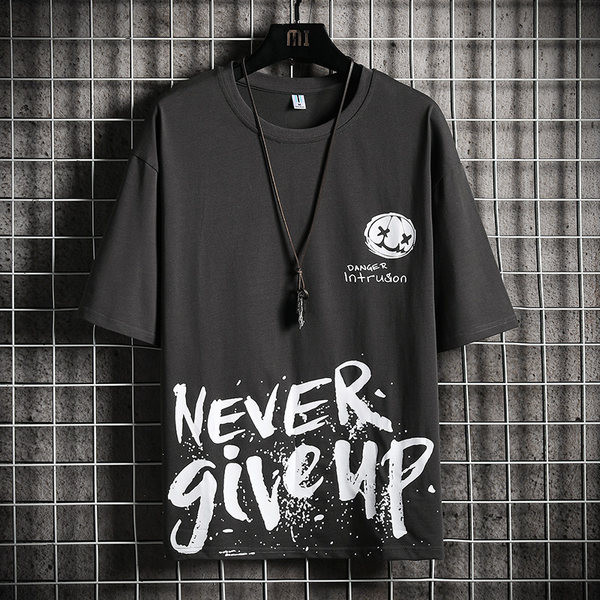 Tricou casual cu maneci scurte si imprimeu