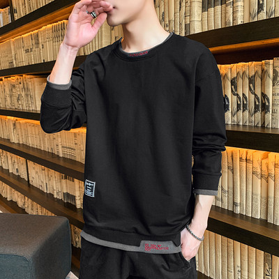 Bluza barbati model nou cu broderie si maneci lungi - mai multe culori