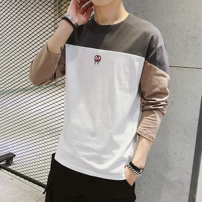 Bluza barbati model nou cu broderie si maneci lungi - mai multe culori