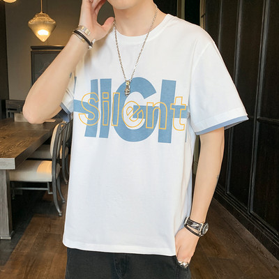 Tricou casual cu maneca scurta si imprimeu - mai multe culori