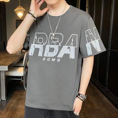 Tricou casual cu maneca scurta si imprimeu - mai multe culori