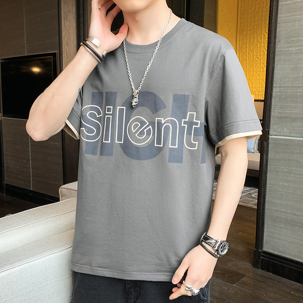 Tricou casual cu maneca scurta si imprimeu - mai multe culori