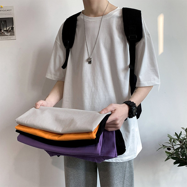 Tricou barbatesc model simplu si decolteu rotund