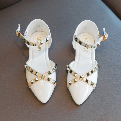 Sandale pentru copii pentru fete cu ochiuri si curea